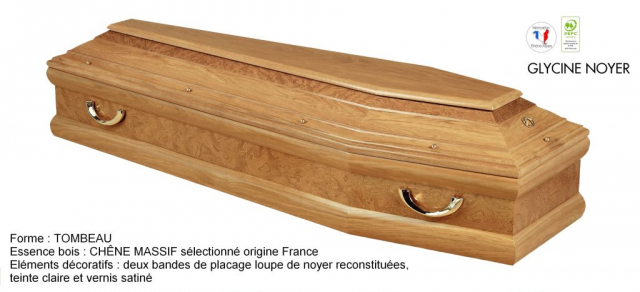 Cercueil GLYCINE NOYER, 2410€